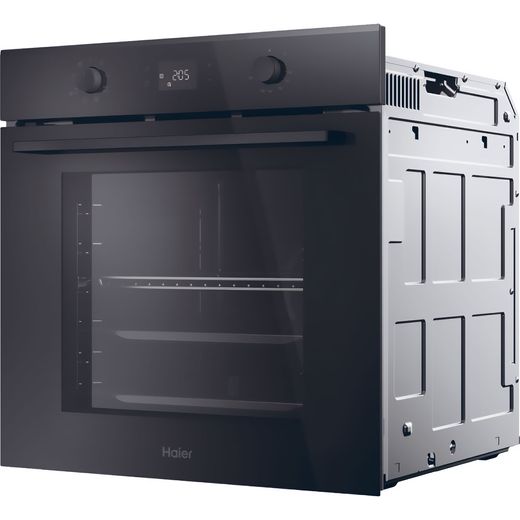 Haier Built In Electric Single Oven - Black - Left perspective